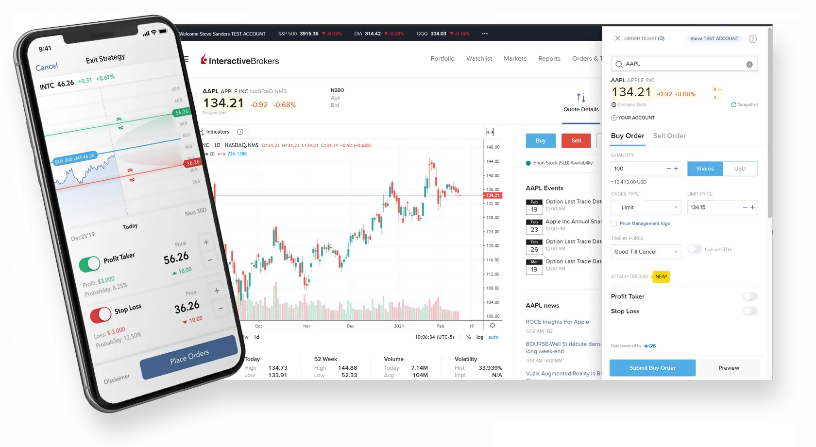 Stock trading platform